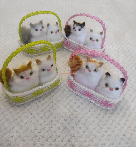 Котики в корзинке со звуком во Агрызе